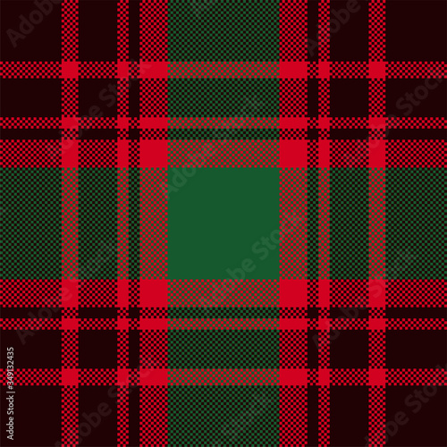 Pixel background vector design. Modern seamless pattern plaid. Square texture fabric. Tartan scottish textile. Beauty color madras ornament.
