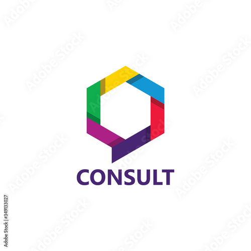 Free Download Digital Consult Hexagon Logo Template Design - GFXLoad
