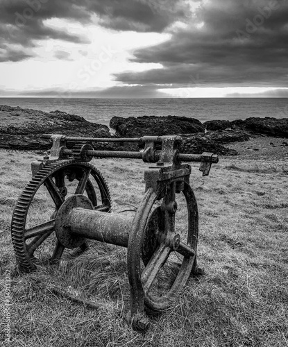 old bicycle on the beach