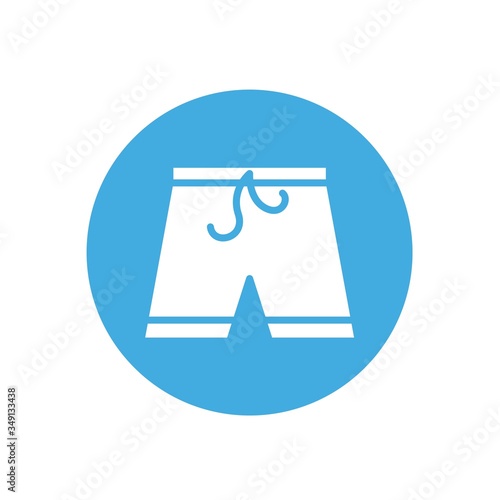 summer shorts icon vector illustration design