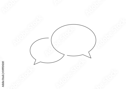 Communication isolated line drawing, vector illustration design.