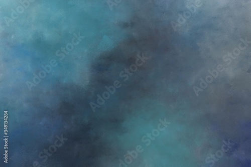 background teal blue, very dark blue and light slate gray colored vintage abstract painted background with space for text or image. vintage texture, distressed old textured painted design