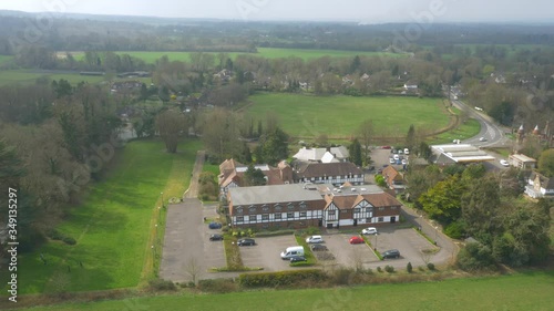 Wallpaper Mural 4k Aerial clip of a villa/hotel in the english countryside Torontodigital.ca
