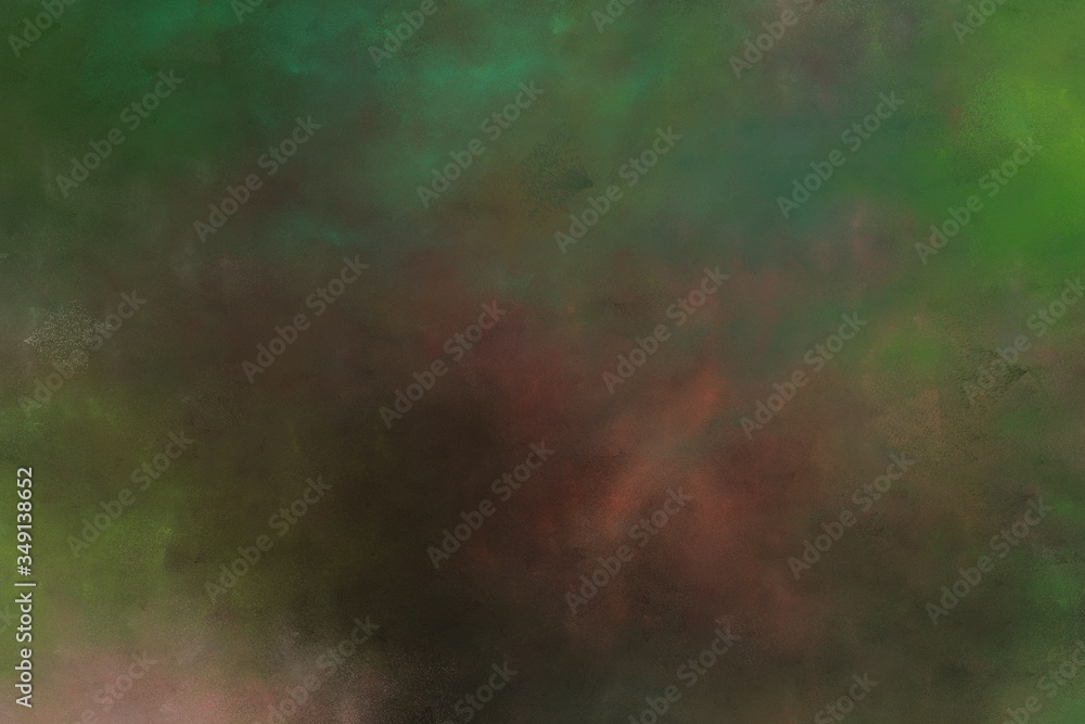 background abstract painting background texture with dark olive green, pastel brown and very dark green colors. distressed old textured background with space for text or image