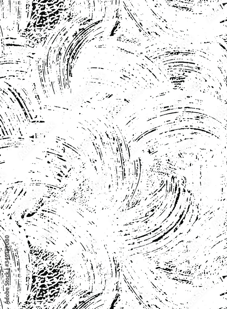 Fototapeta premium Diffusion reaction vector pattern. Black and white organic shapes, lines pattern. Abstract Background illustration
