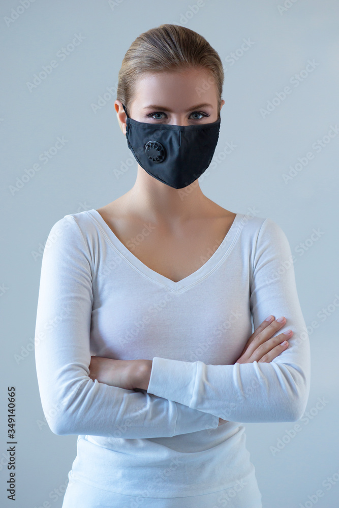 Portrait of young and natural woman in medcial mask. Pandemic, coronavirus, covid-19 and protection concept. Portrait of young and natural woman in medcial mask. Pandemic, coronavirus, covid-19 and protection concept.