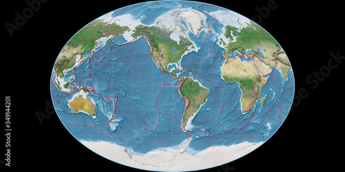 Fahey (90W), satellite A, tectonic plates