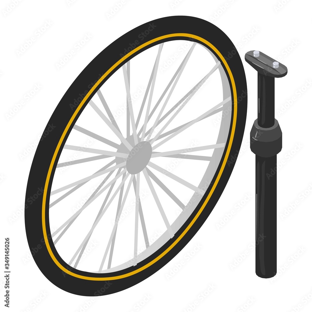 Fototapeta premium Replacement part icon. Isometric illustration of replacement part vector icon for web