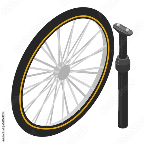 Replacement part icon. Isometric illustration of replacement part vector icon for web