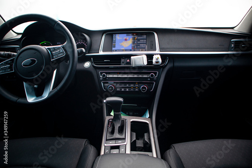 Driver's interior of a passenger car