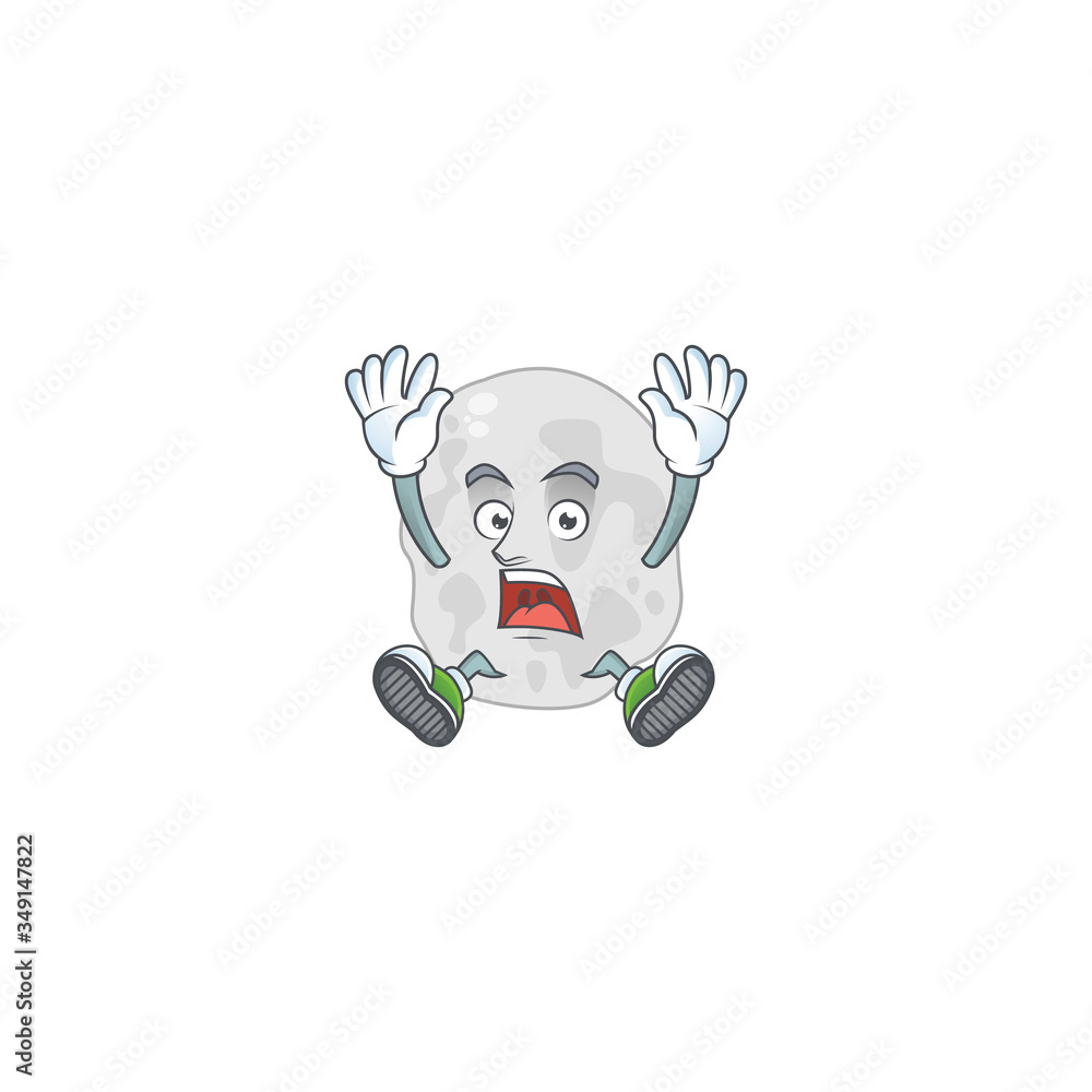 cartoon character design of planctomycetes having shocking gesture cartoon character design of planctomycetes having shocking gesture
