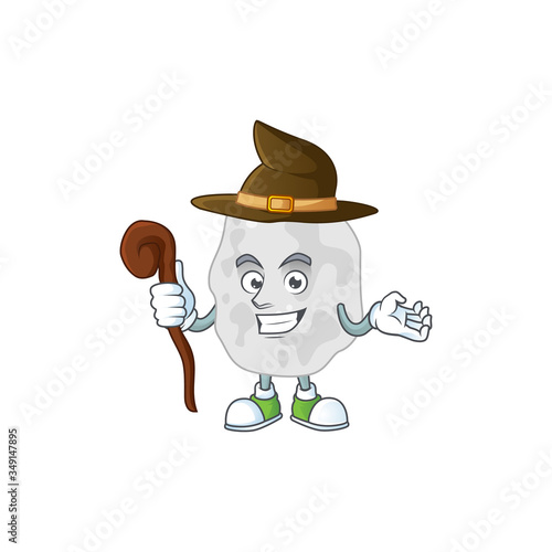 sneaky and tricky Witch planctomycetes cartoon drawing concept