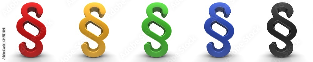 paragraph sign 3d article symbol red yellow green blue black icons paragraph sign 3d article symbol red yellow green blue black icons