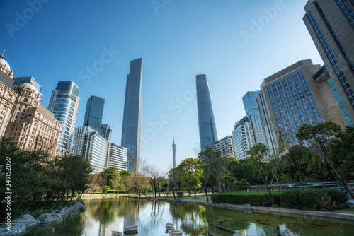 Urban architectural landscape of Guangzhou  China..