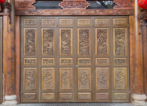 Chinese carved doors and windows