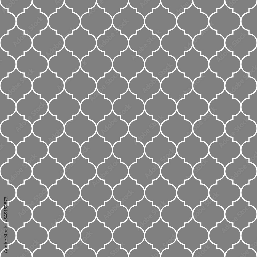 Grey and white geometric seamless pattern. Abstract geometric pattern, arabic style. Simple vector seamless design for background, paper, textile, wallpaper. Traditional ornament. Vector illustration Grey and white geometric seamless pattern. Abstract geometric pattern, arabic style. Simple vector seamless design for background, paper, textile, wallpaper. Traditional ornament. Vector illustration