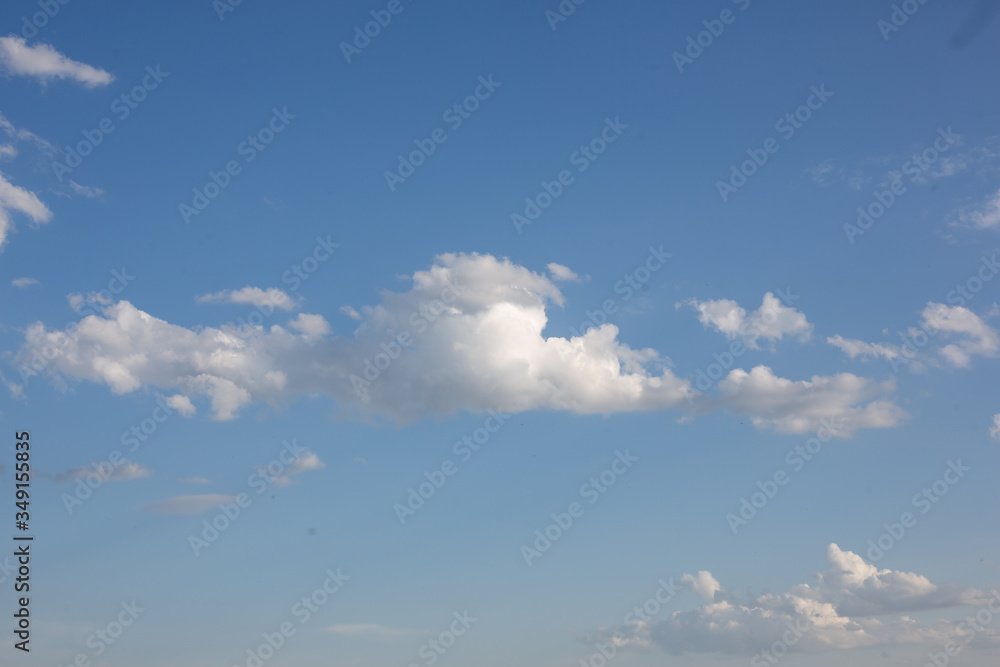 Fluffy white tender spring clouds in warm weather. Fluffy white tender spring clouds in warm weather.