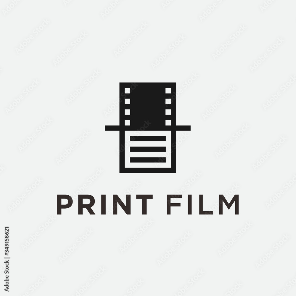 print film logo. script icon