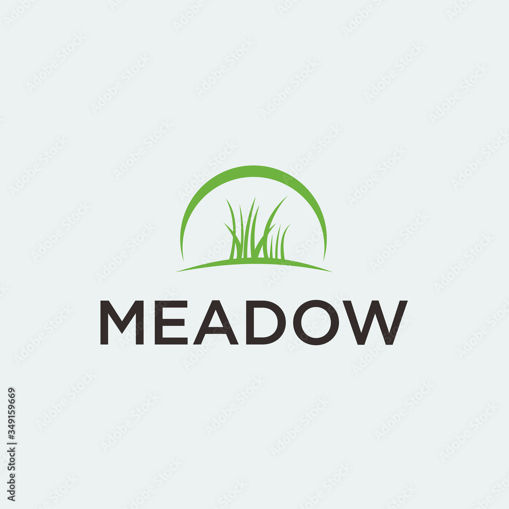 grass logo / meadow vector grass logo / meadow vector