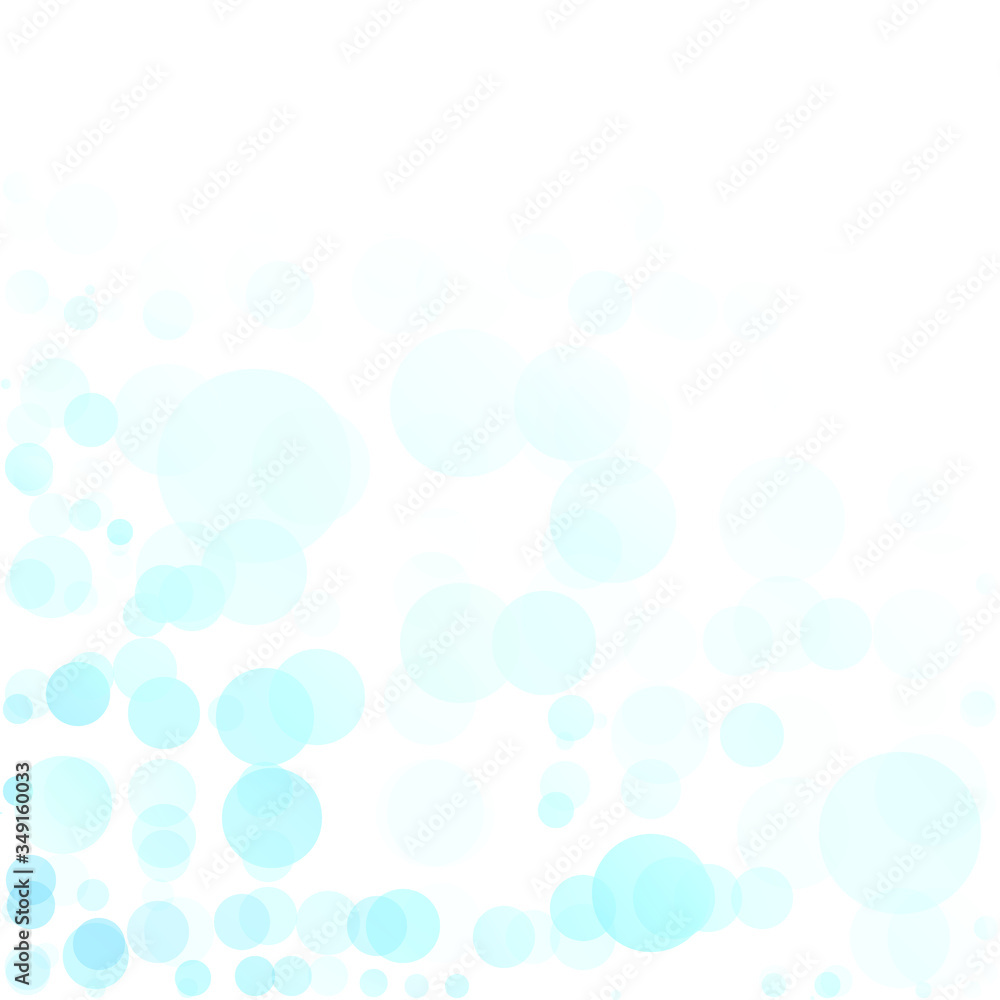 Bubbles Circle Dots Unique Blue Bright Vector Background