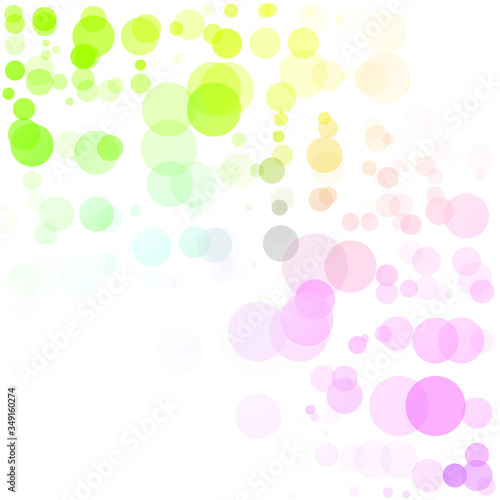 Bubbles Circle Dots Unique Colorful Bright Vector Background