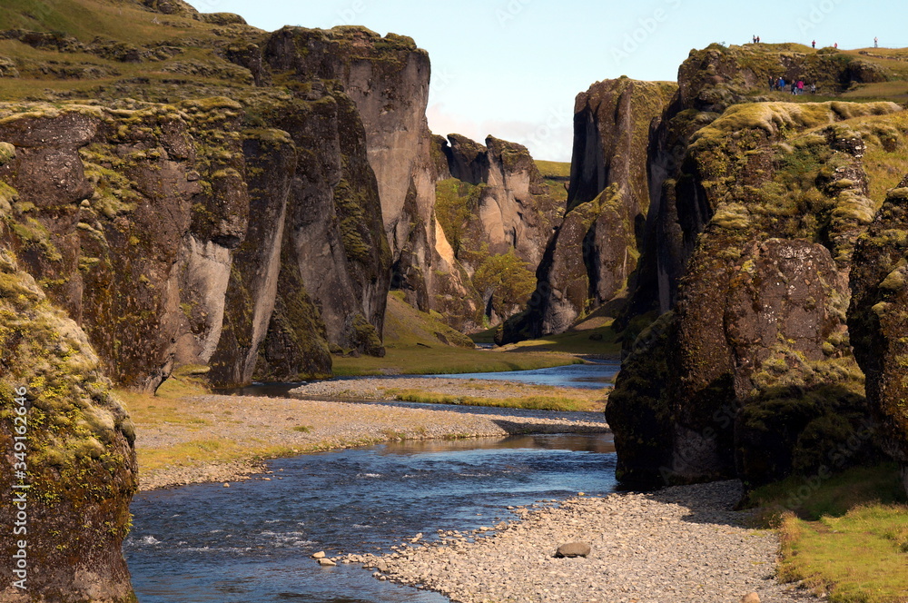 Fjaðrárgljúfur canyon in Iceland