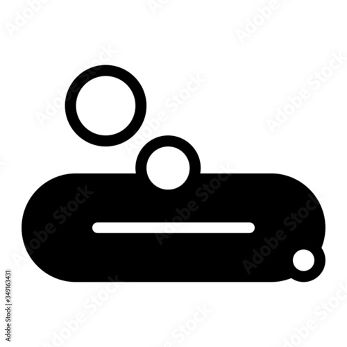 soap. Icon with glyph style and perfect pixels. Suitable for website design, logo, app and ui.