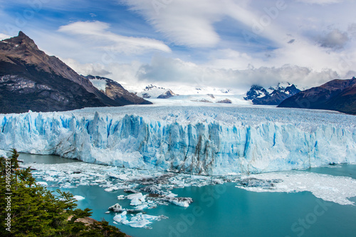 The Perito Moreno Glacier is  located in the Los Glaciares National Park in Santa Cruz Province,   Argentinian Patagonia.