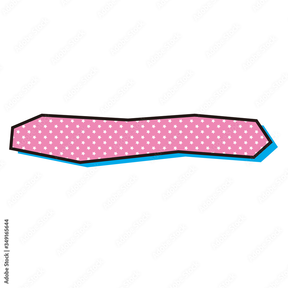 カクカク星パターンのフレーム