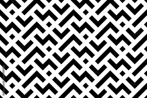 Abstract geometric pattern. A seamless vector background. White and black ornament. Graphic modern pattern. Simple lattice graphic design