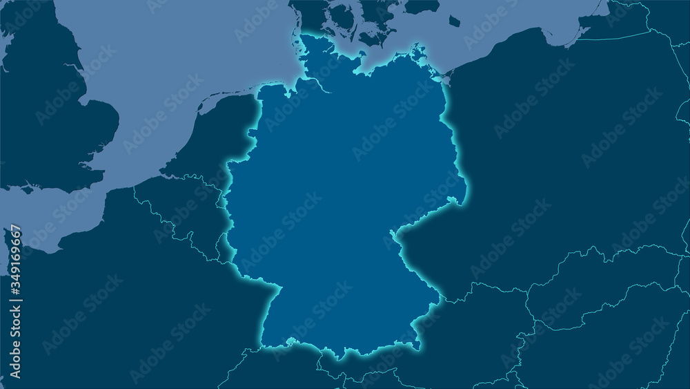 Obraz premium Germany, solid - light glow