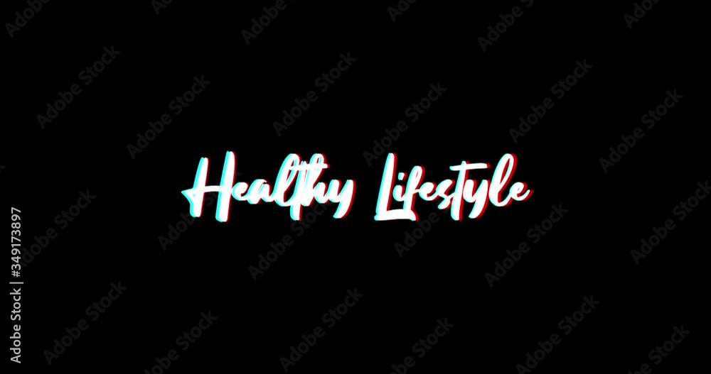 Healthy Lifestyle Calligraphy Text Glitch Effect Animation on Black Background
-4K Resolution Healthy Lifestyle Calligraphy Text Glitch Effect Animation on Black Background
-4K Resolution