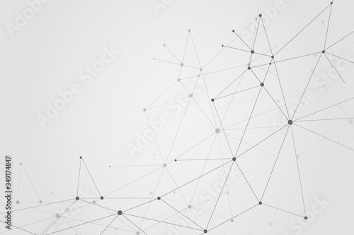 Abstract connecting dots  Polygonal background  technology design  vector illustrator
