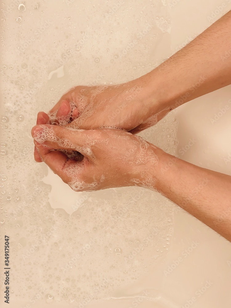 Fototapeta premium washing hands