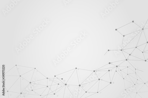 Abstract connecting dots, Polygonal background, technology design, vector illustrator