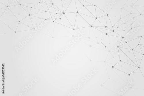 Abstract connecting dots, Polygonal background, technology design, vector illustrator