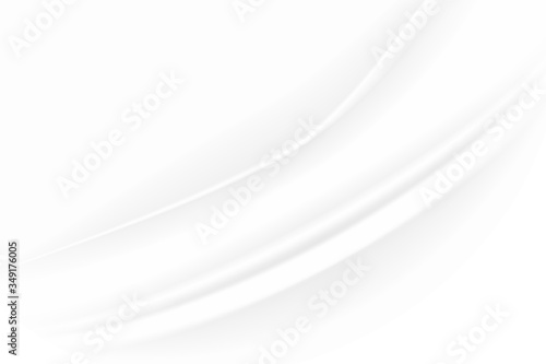 Abstract cloth white and gray gradient color curve background, Vector Illustration