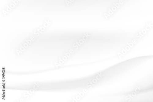 Abstract cloth white and gray gradient color curve background, Vector Illustration © WC Studio