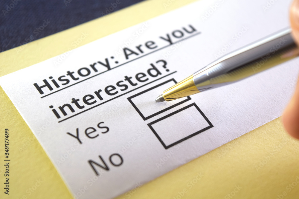 One person is answering question about history. One person is answering question about history.