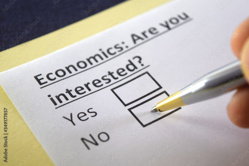 One person is answering question about economics. One person is answering question about economics.