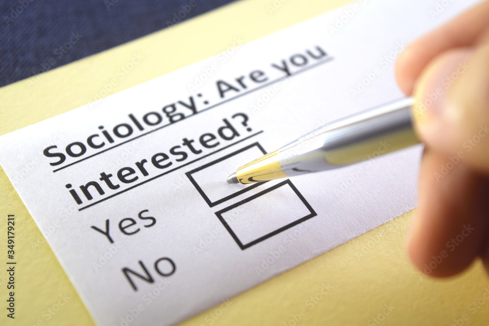 One person is answering question about sociology. One person is answering question about sociology.