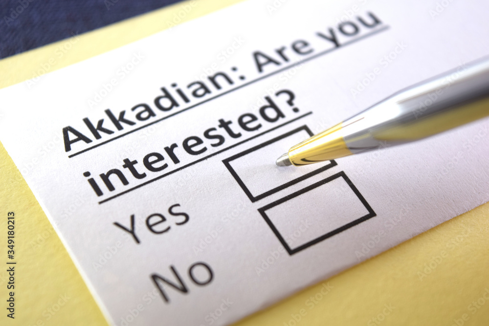 One person is answering question about akkadian. One person is answering question about akkadian.