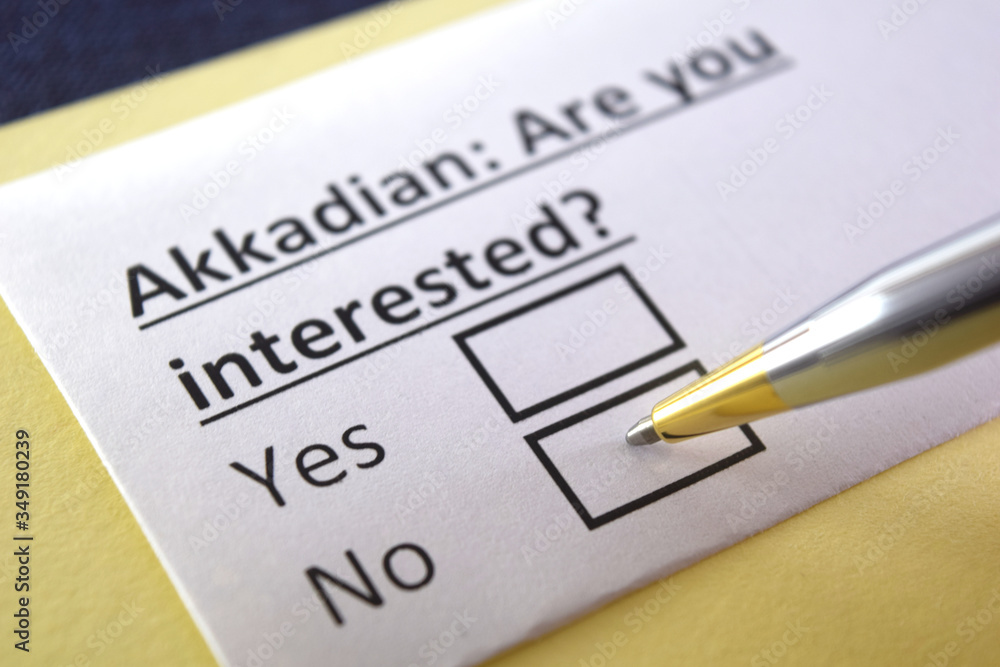 One person is answering question about akkadian. One person is answering question about akkadian.