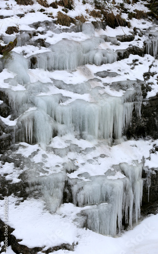 cascade frozen waterfall