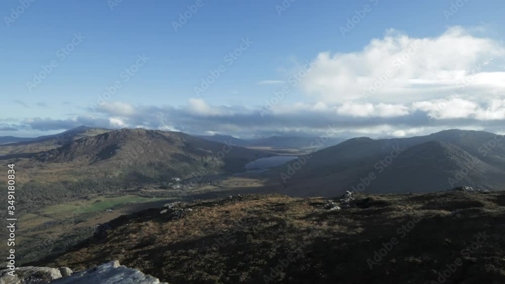 Timelapse of mountain range in Connemara, Ireland Timelapse of mountain range in Connemara, Ireland