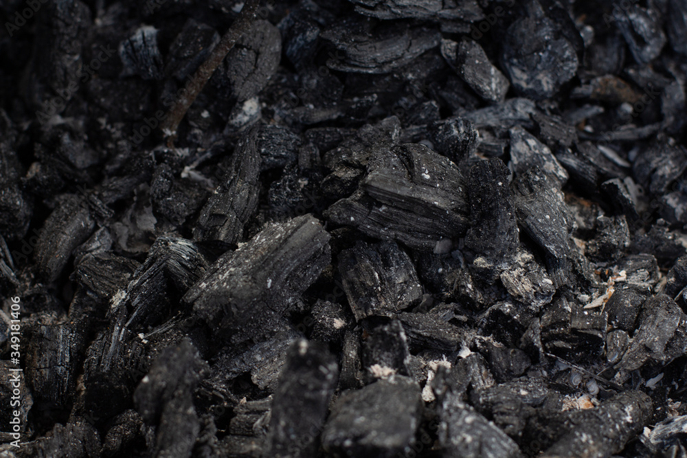 Close up of coal, texture. Pile of black natural coal Close up of coal, texture. Pile of black natural coal
