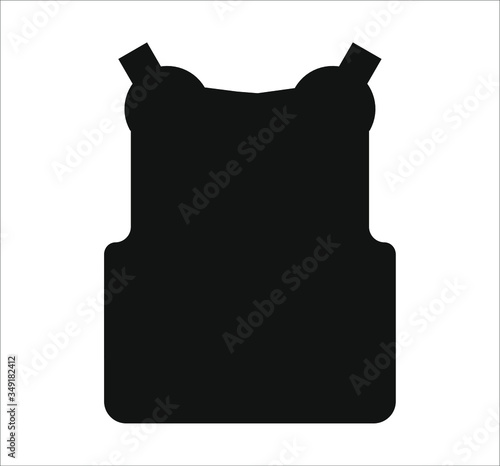 riot police bulletproof vest. Illustration for web and mobile design.