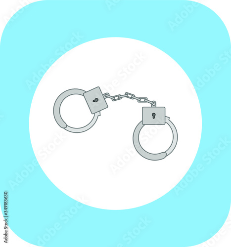 police wife. Illustration for web and mobile design.
