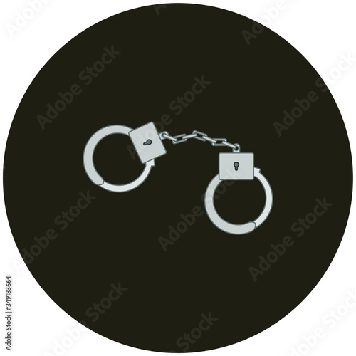 police wife. Illustration for web and mobile design.