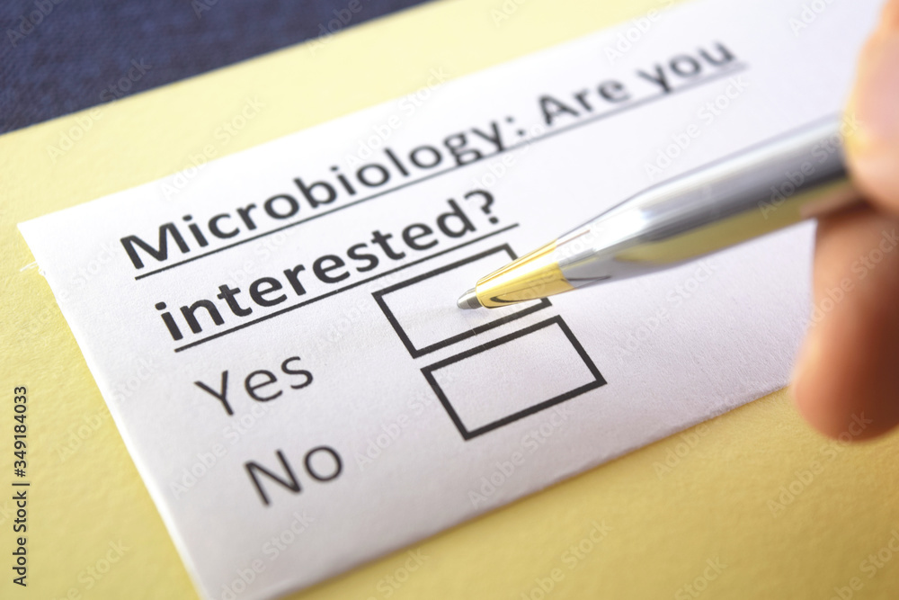 One person is answering question about microbiology. One person is answering question about microbiology.